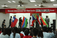International Students Performed Culture Show at the Local Community Center
